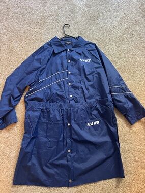 Rebdolls Navy "FLAWS" Button-Up Windbreaker Dress